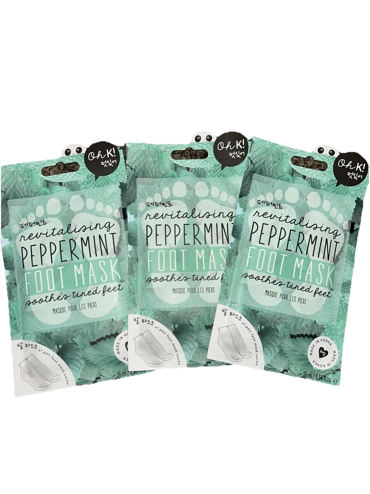Peppermint Foot Mask - 3 Pack