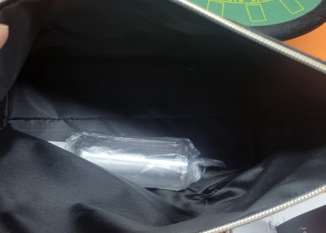 Travel Cosmetic Bag with Toiletry Bottle - Black, Compact & Durable
