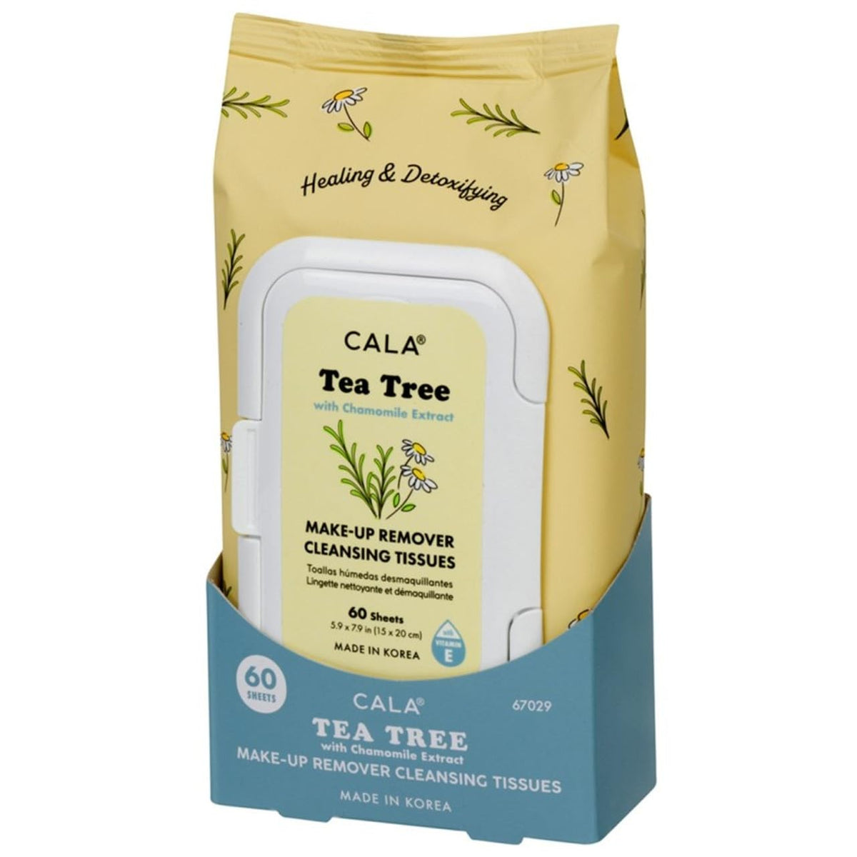 Tea Tree Makeup Remover Cleansing Tissues - Gentle 60 Sheets