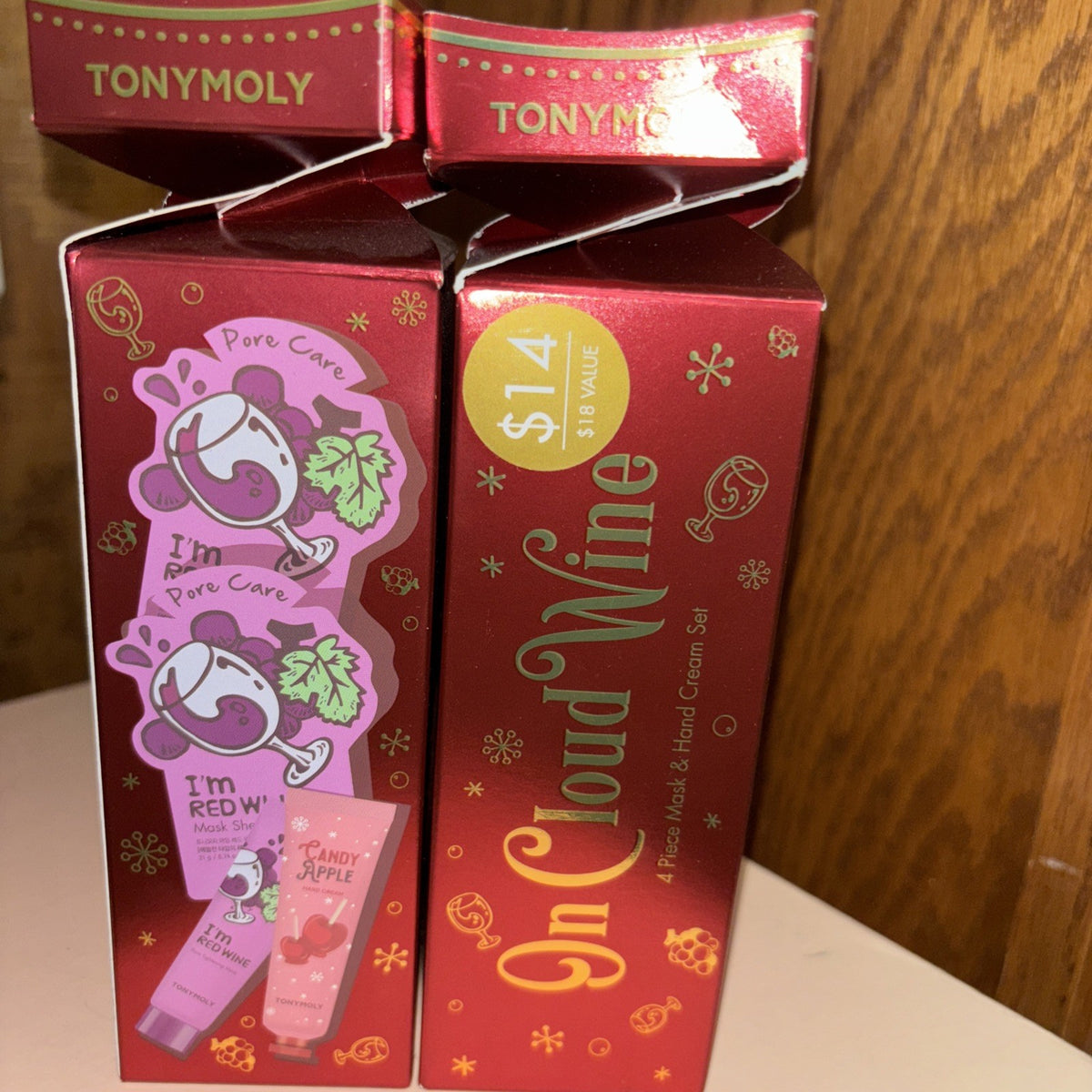 TONYMOLY Wine Skincare Set - Red Wine Facial Care - Pack of 2