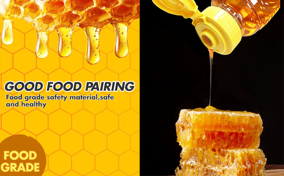 32 Pack Food-Grade Refillable Honey Bottles with Leak-Proof Flip Lids