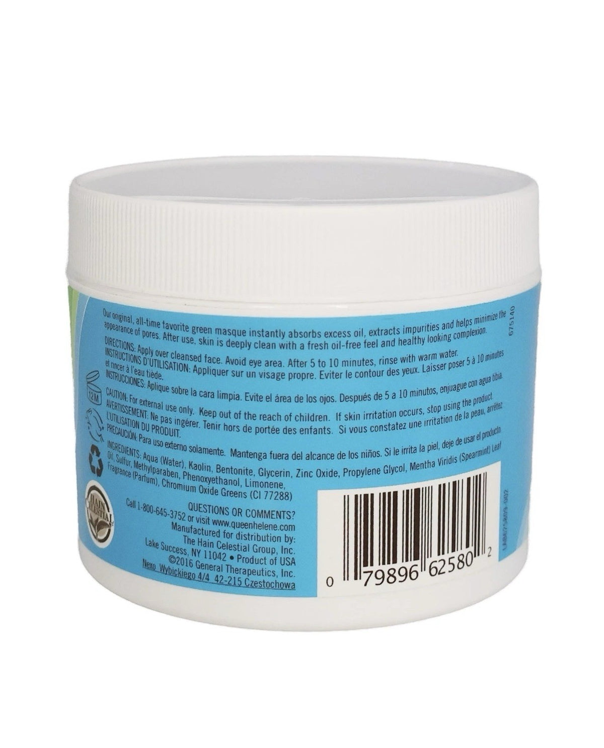 Mint Julep Masque Mask for Oily & Acne Prone Skin, 12 oz