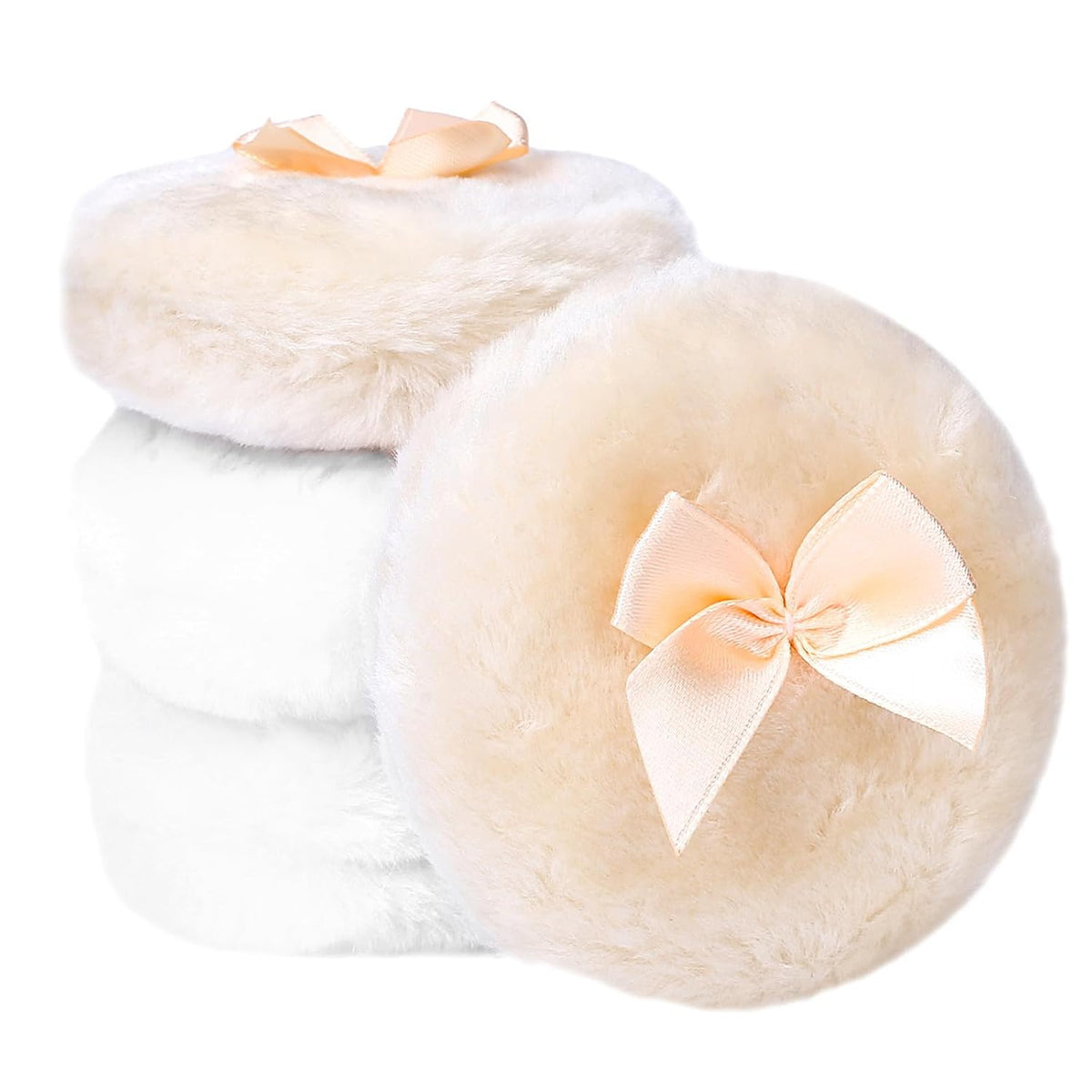 Large Fluffy Powder Puff Set for Face and Body Makeup