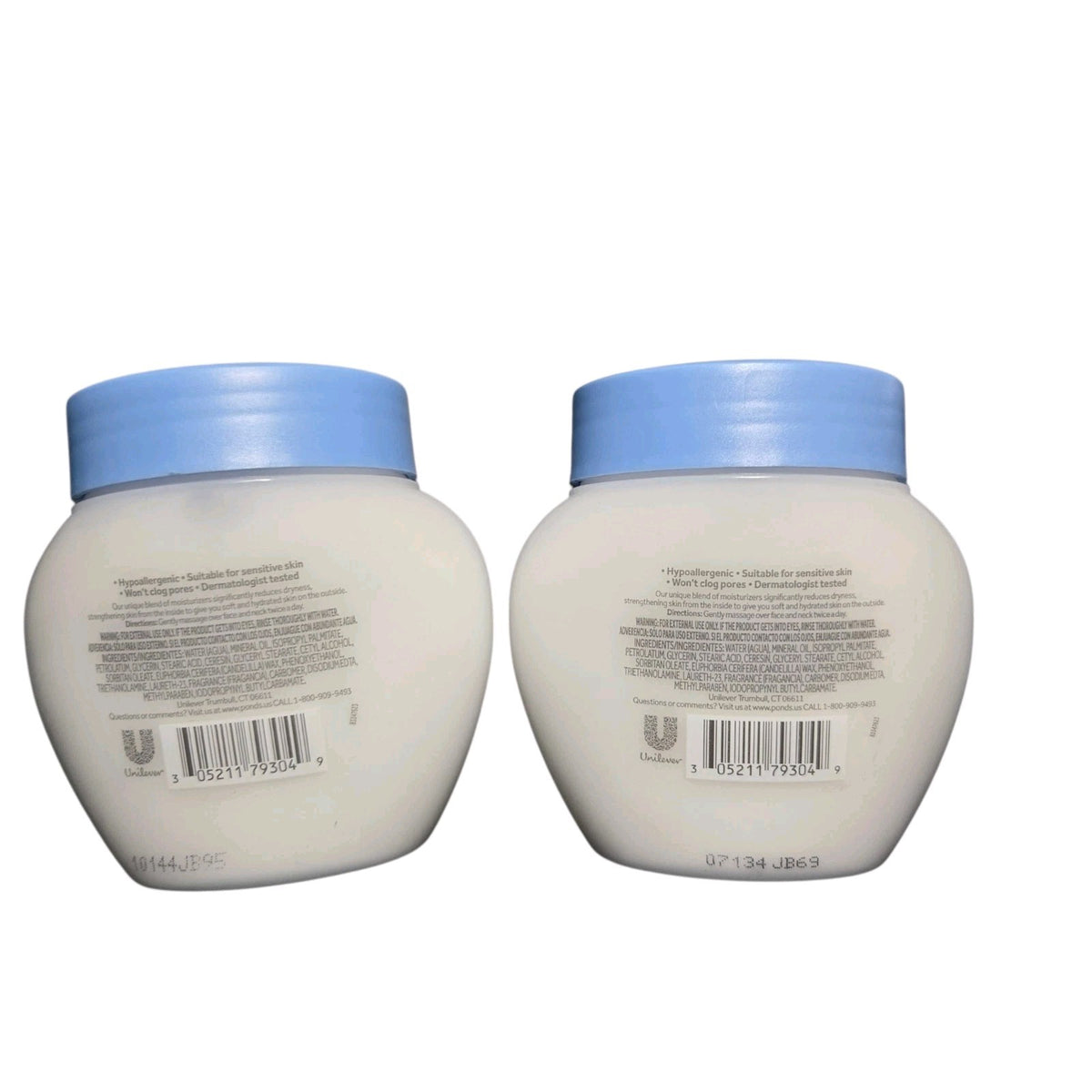 Dry Skin Cream Facial Moisturizer Rich Hydration 10.1oz 2 Pack