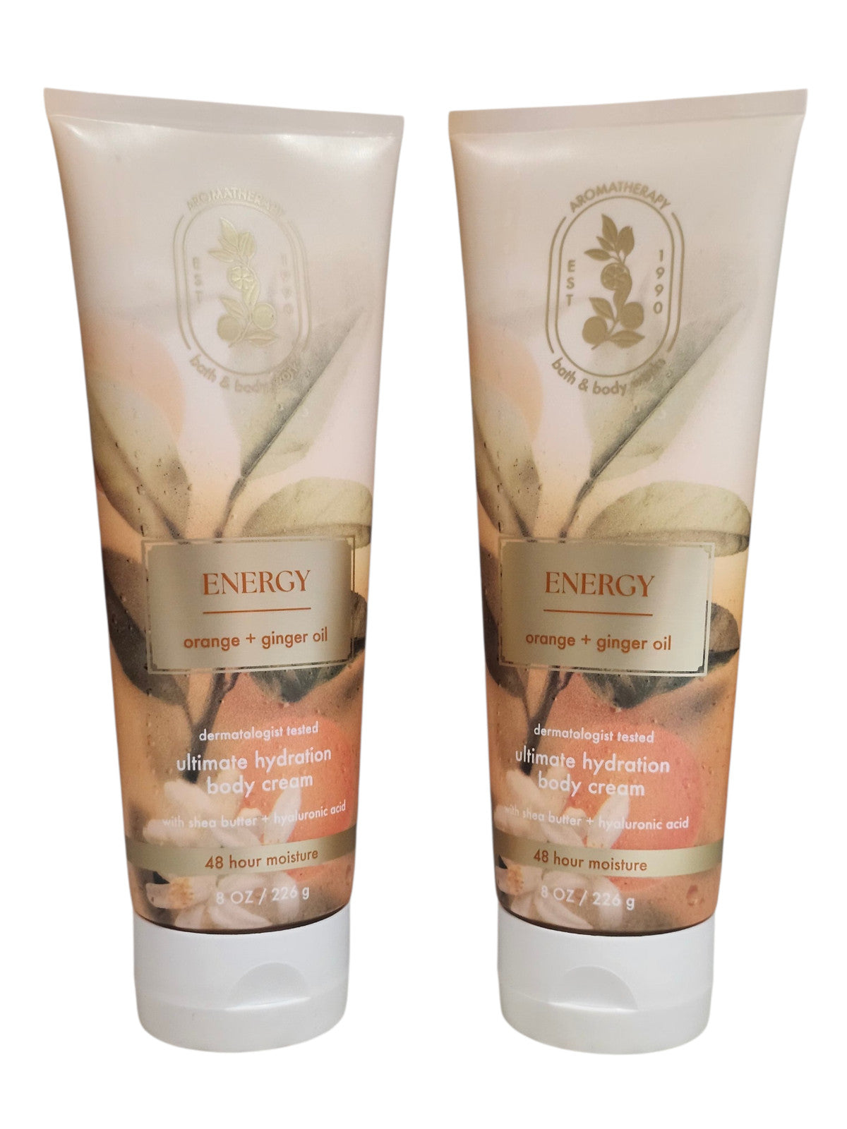 2 NEW Bath & Body Works Orange Ginger Ultimate Hydration Cream 8 oz