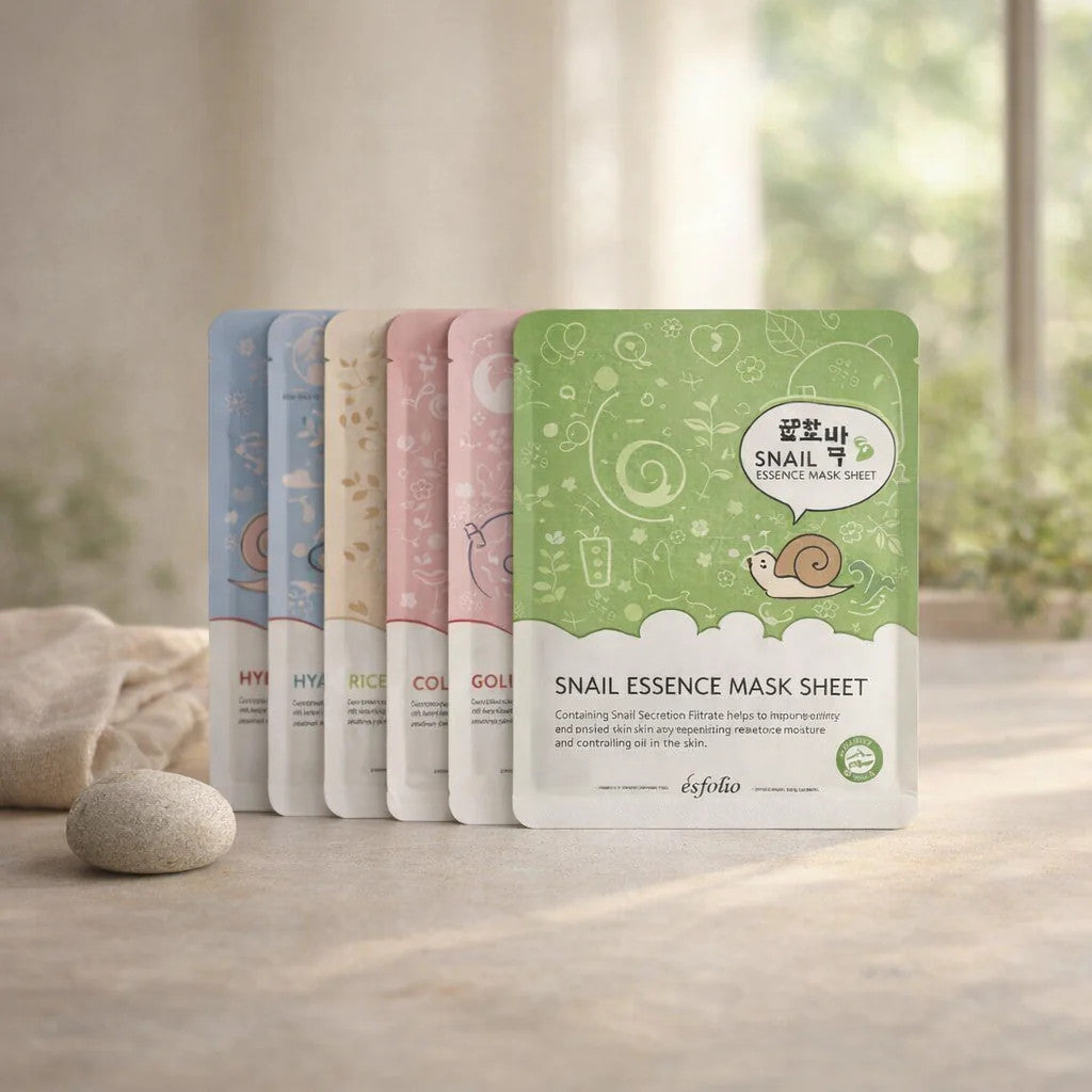 Hydrating Sheet Mask Set | Hyaluronic Acid & Snail Essence