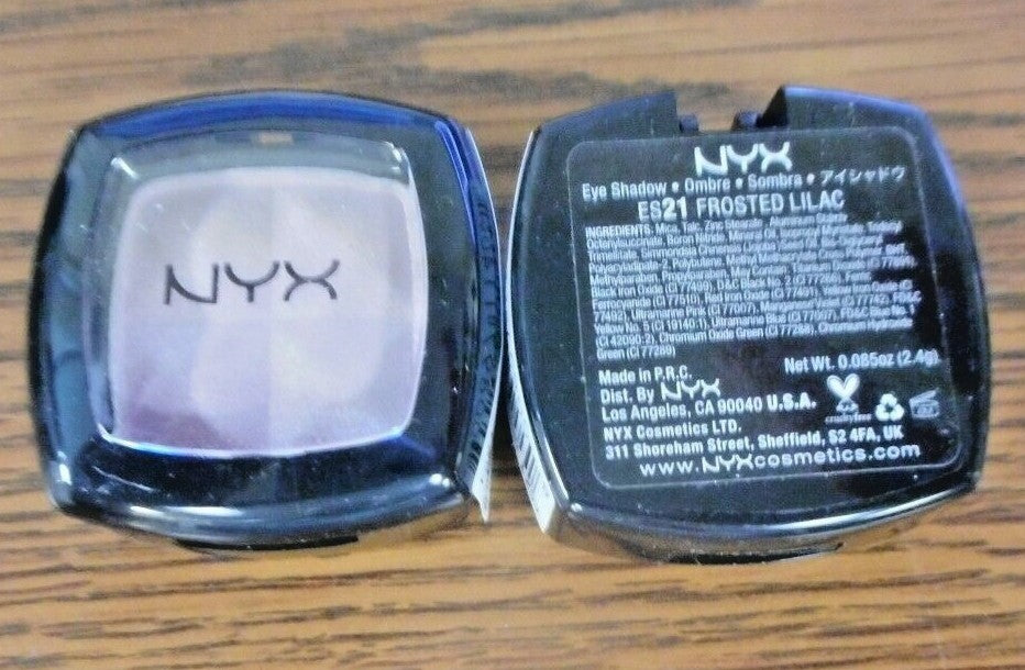 2 Pack NYX Frosted Lilac Eye Shadow - Shimmery Loose Powder 0.085oz