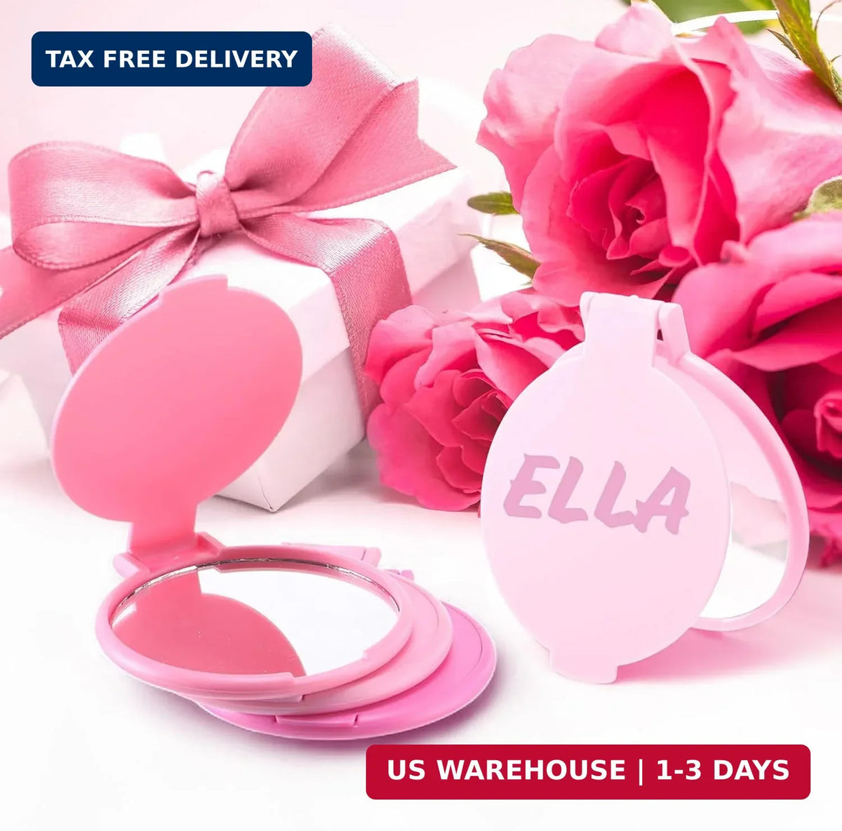 12 Pack Small Compact Pocket Mirrors with Flip-Up Design - Portable Makeup & Personal Grooming