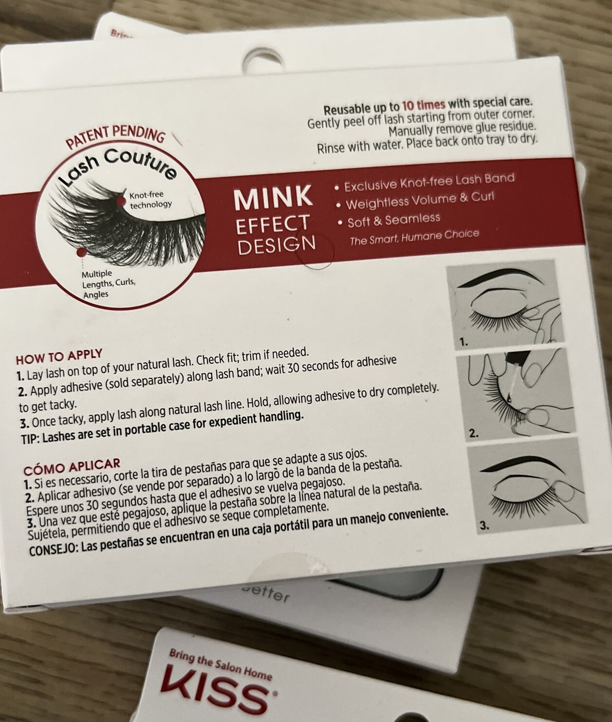 False Mink Eyelash Set 3 Pairs - Kiss Lash Couture Muse Collection