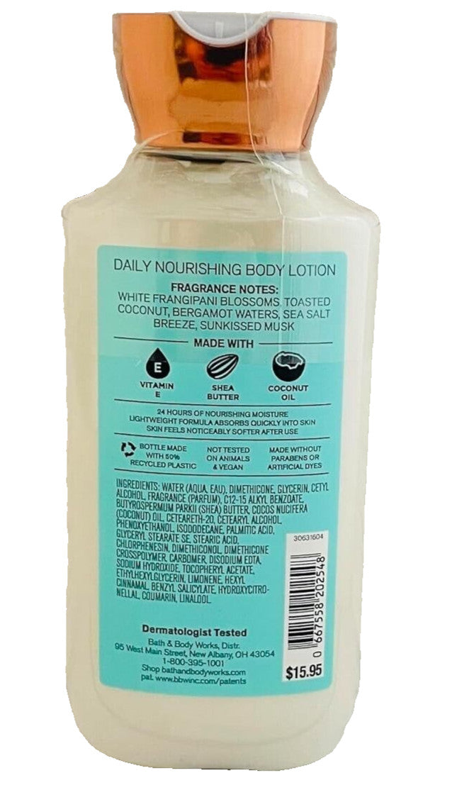 2x AT THE BEACH Body Lotion BATH & WORKS 24HR SUPER SMOOTH
