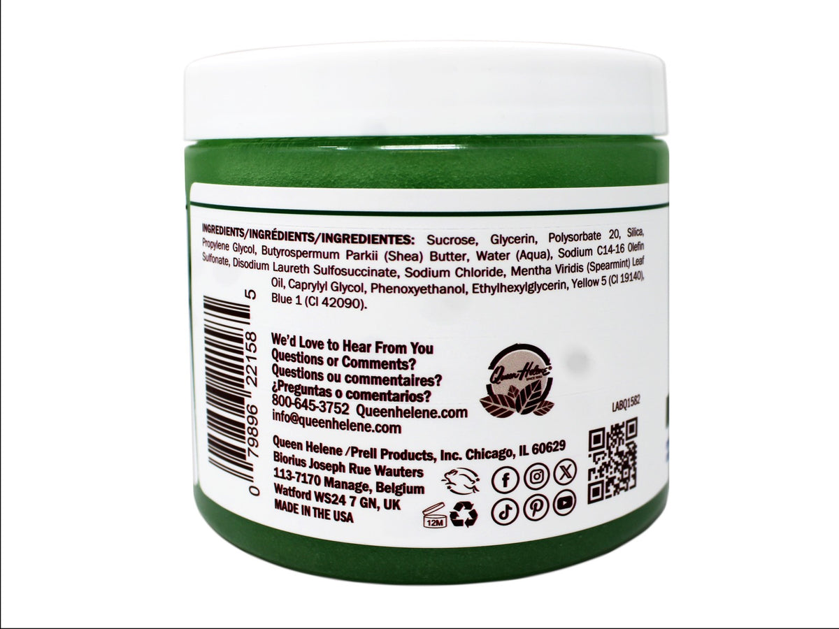 Queen Helene Mint Julep Sugar Scrub, Refreshes and Exfoliates, 20 OZ
