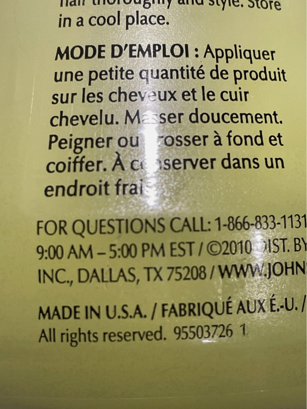 Ultra Sheen Creme Hair Food 8oz - Nourishing Hair Care Product Made in USA