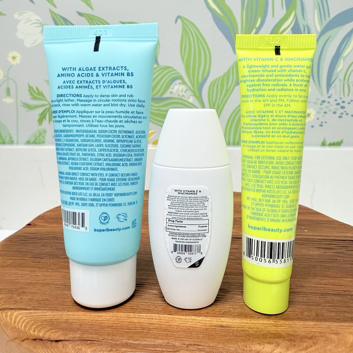 Travel Skincare Gift Set - Moisturizer, Cleanser & Sunscreen, 3-Piece Kit