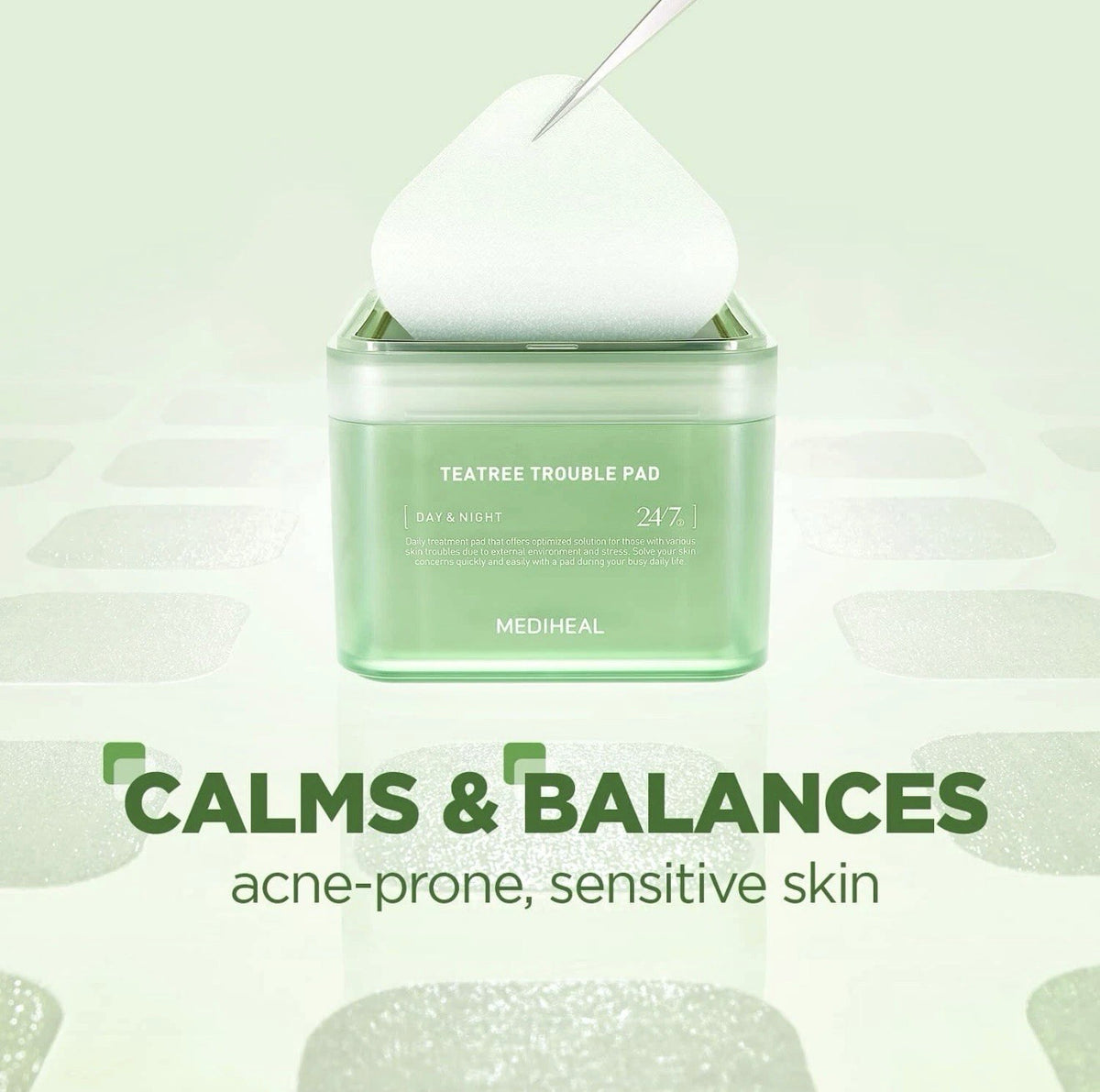 Mediheal Tea Tree Trouble Toner Pads - Calming Skin Care, 200 Pads