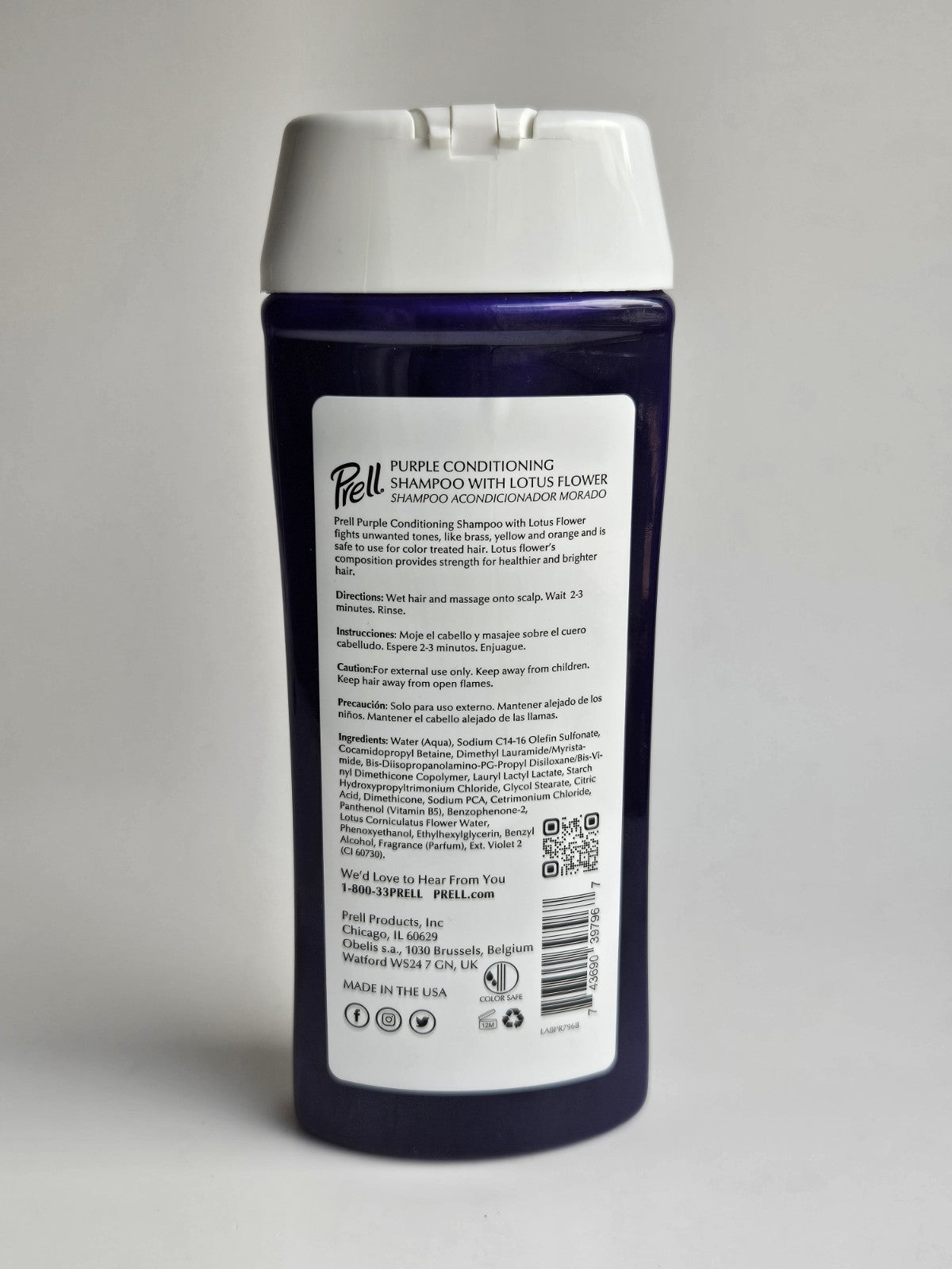 Purple Conditioning Shampoo with Lotus Flower for Blonde Gray Silver Hair