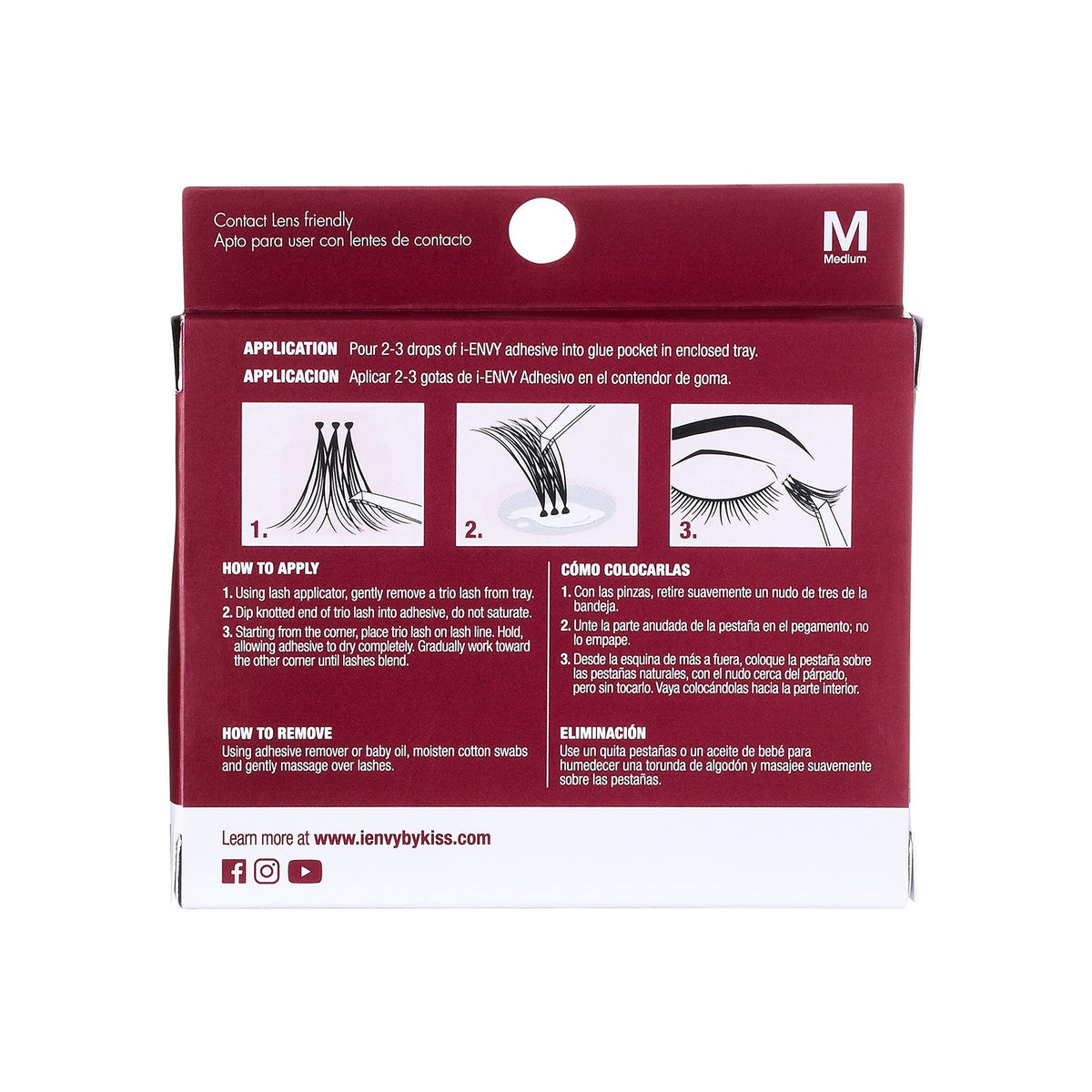 Pack of 6 False Eyelashes with Various Lengths - Faster & Easier Application
