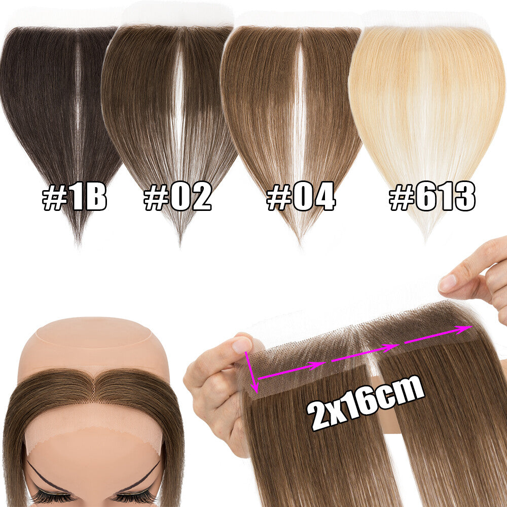 Men's Hair Replacement System Toupee with Skin-Like PU Base - Human Hair