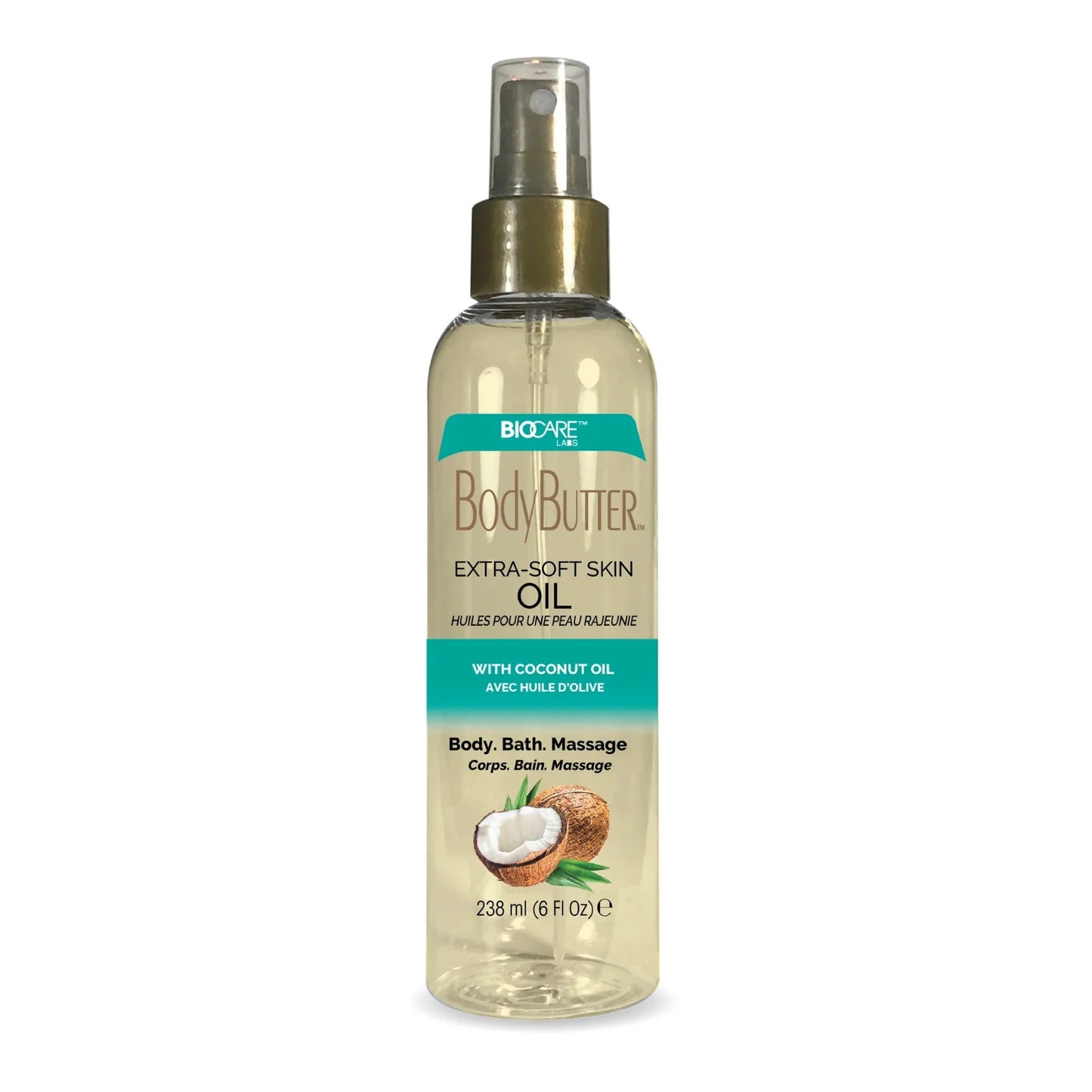 Coconut Body Oil for Dry Skin 6.1 fl oz - Nourishing Moisturizer