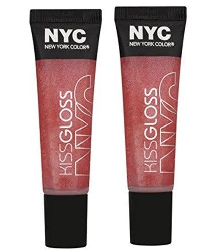 (2 Pack) NYC Kiss Gloss - 535 Jay Walking Jam Lip Shine & Color Set