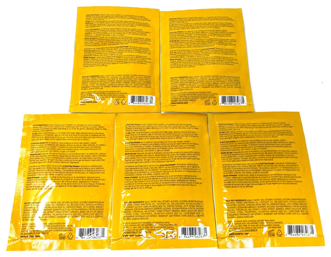 Moisturizing Curl Cream for Natural Hair - Pack of 5, 1 fl oz Each