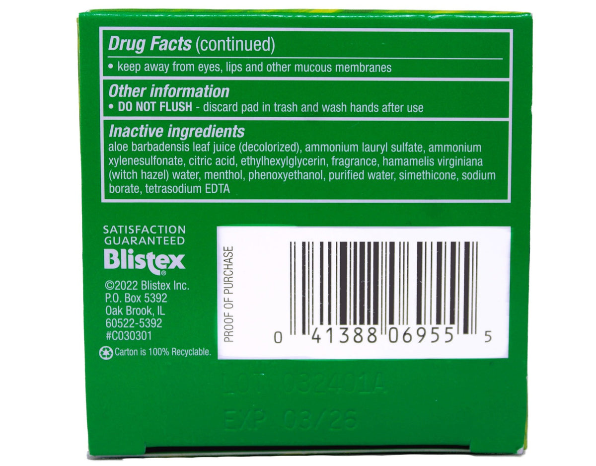 Sensitive Acne Face Pads with Aloe - 55 Count, Pack of 2
