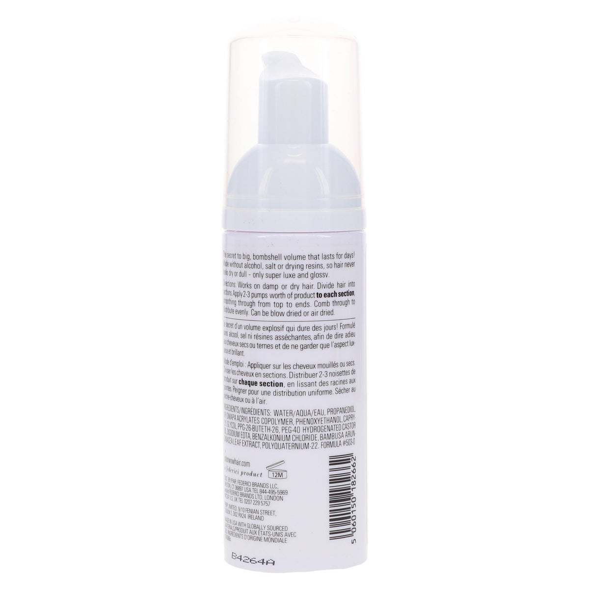 Large Volumizing Hair Foam - 1.67 oz Pack of 2 for Thick Glossy Locks