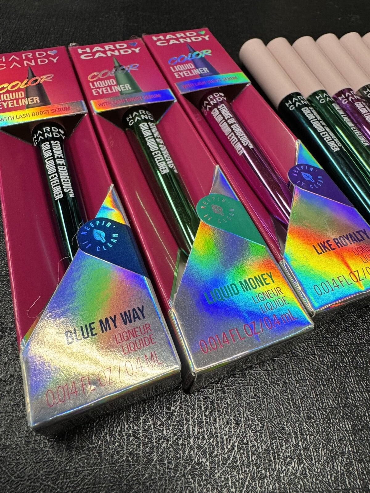 6-Pack Liquid Eyeliner Set - Metallic, Long-Lasting, Precise Application