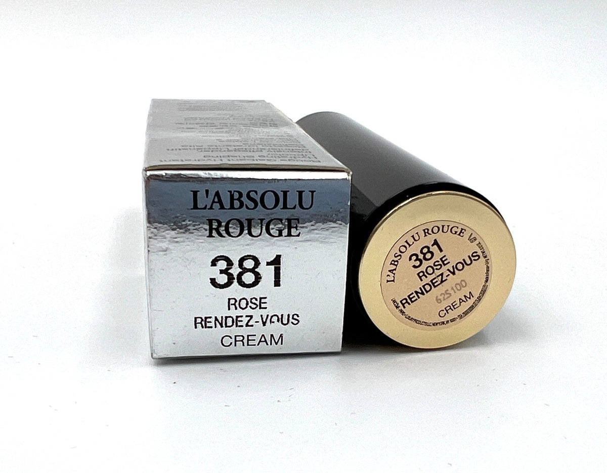 Lancôme L’ABSOLU ROUGE Lipstick 381 Rose Rendez-Vous - Full Size Cream Formula