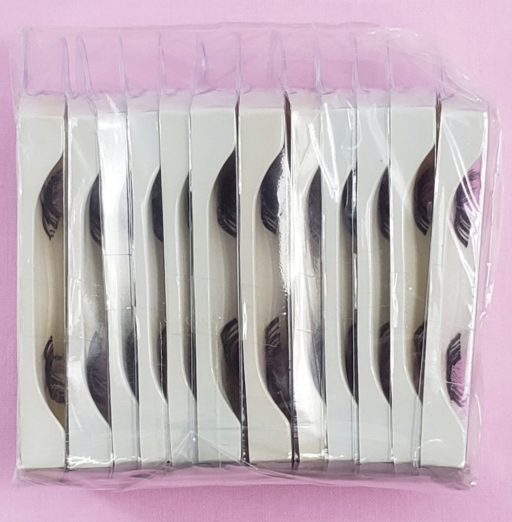 False Eyelashes 12 Pack Natural Touch Human Hair #415 Lightweight & Handmade