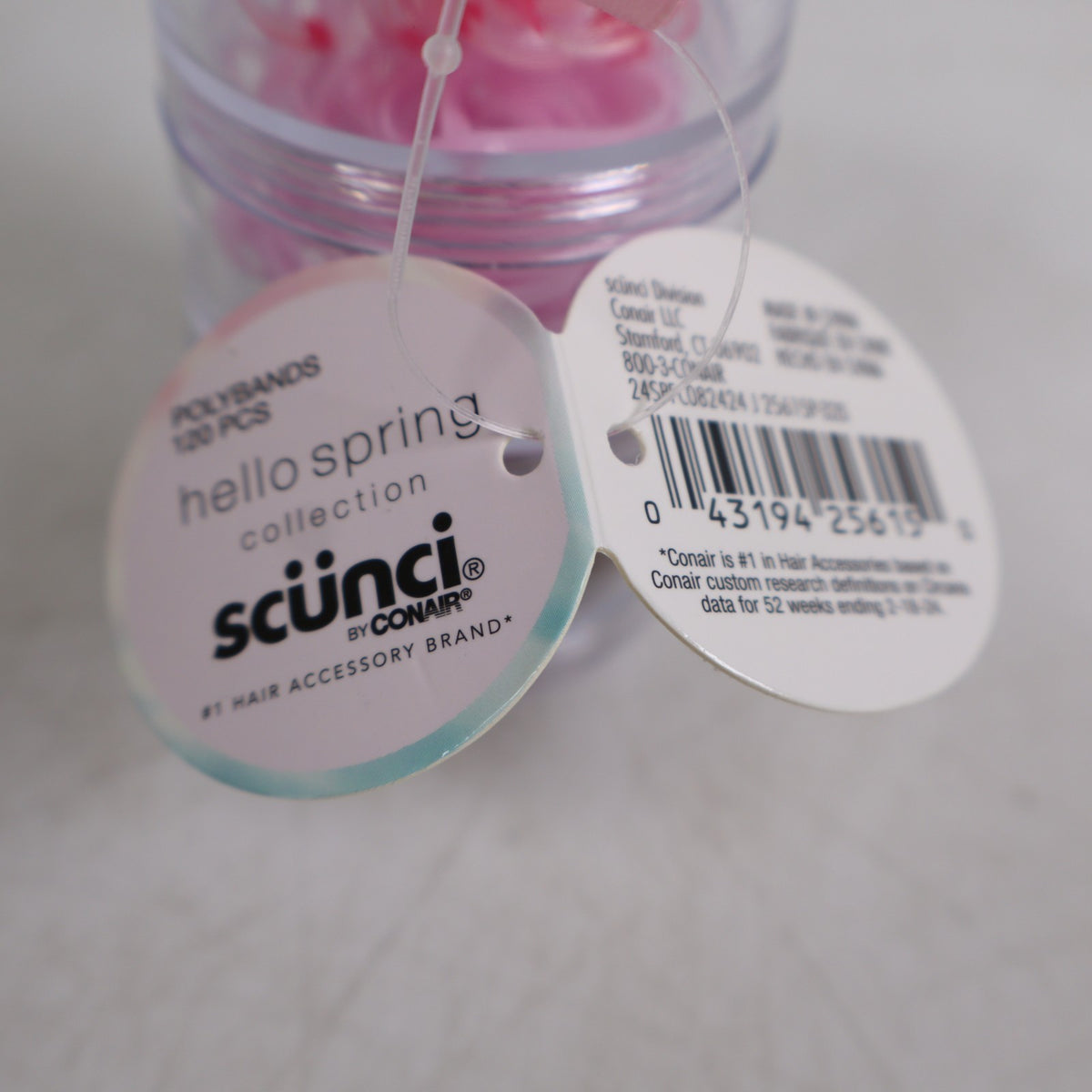 2 PACK Scunci By Conair Hello Spring Collection Polybands 120pcs Ea