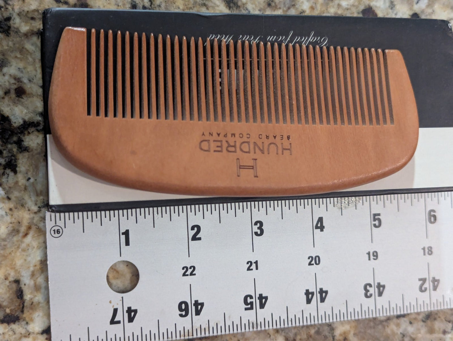 Beard Comb Made from Pear Wood - No. 2 Styling Tool for Grooming