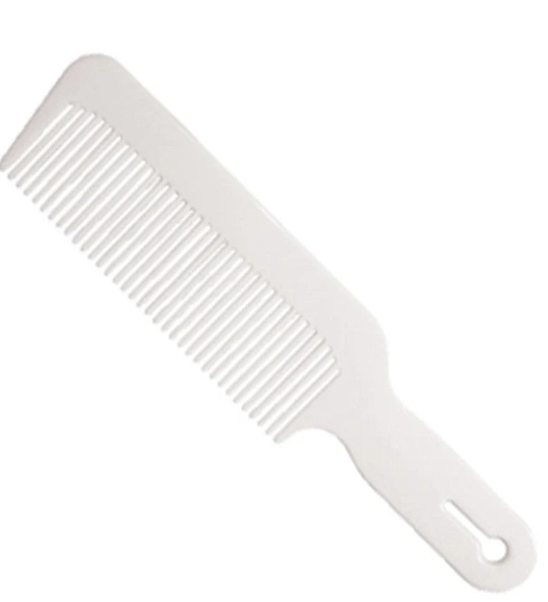 Aristocrat Clipper Comb - White 8.5 Inch Flat Top & Tapering Grooming Tool