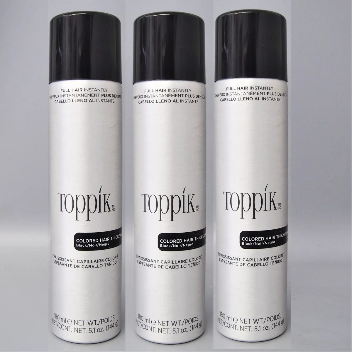 Black Hair Thickener Spray 5.1oz - 3 Pack