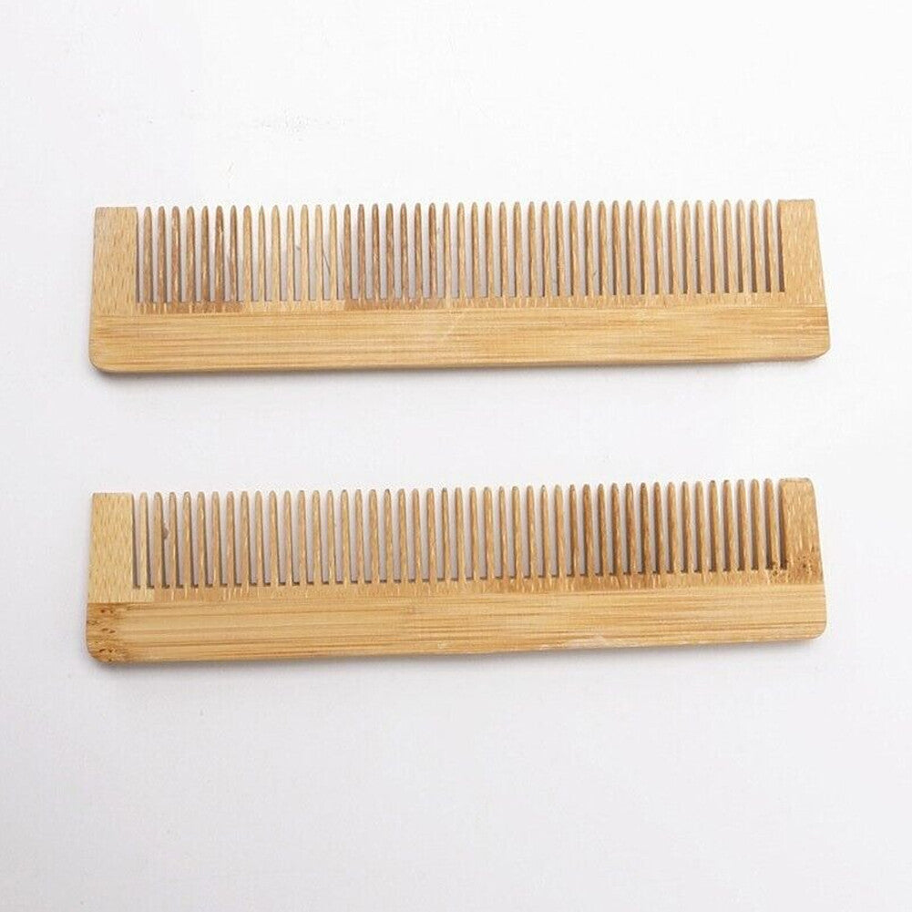 10PCS Wooden Hair Comb Set - Fine Tooth Detangling & Styling Combs
