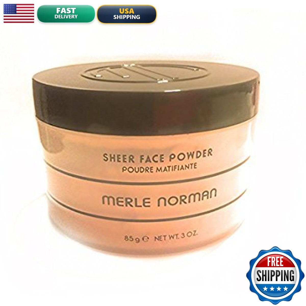 Sheer Face Powder - Matte Finish, Sets Makeup, Translucent, 3 oz