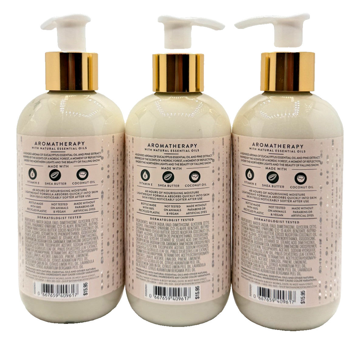 Eucalyptus Pine Body Lotion - 3 Pack, 8.4 oz Each