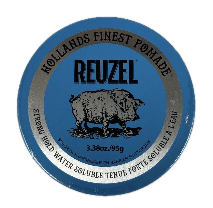 Reuzel Blue Strong Hold Water Soluble Pomade 3.38 oz - Hair Styling