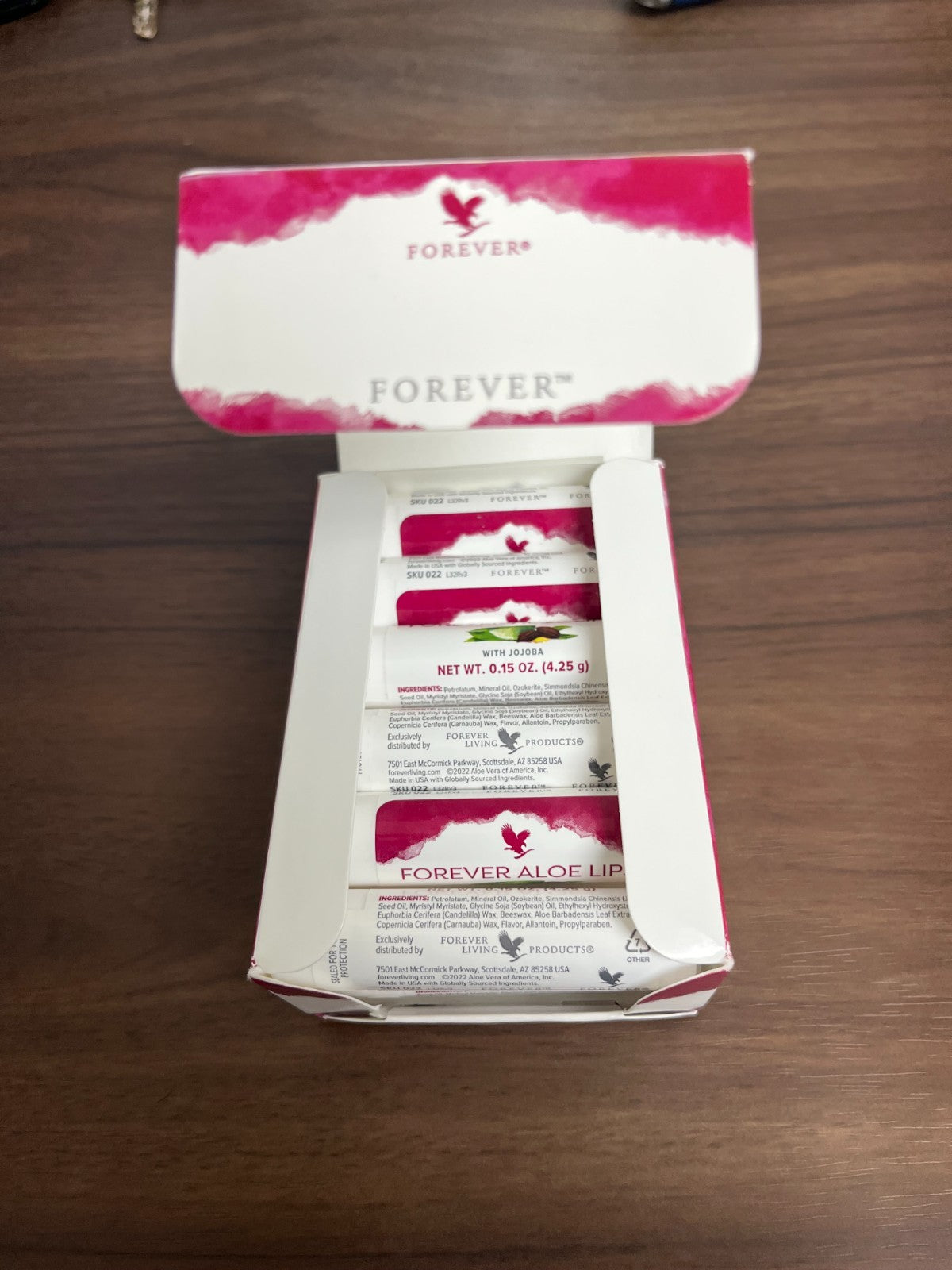 Forever Living Aloe Lips with Jojoba 12 Pack Lip Balm Set - Free Shipping