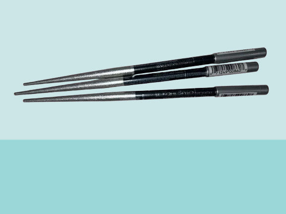 L'Oréal Impact Eye Liner Set - Silver, Long-Lasting Makeup, 3-Pack