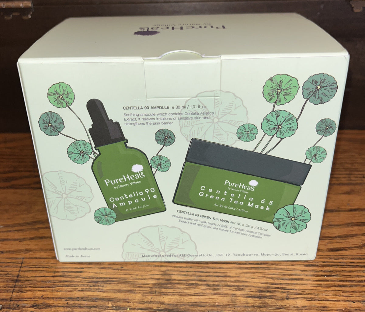 Centella Asiatica Green Calming Solution Set for Skin Care - Soothing Facial Care