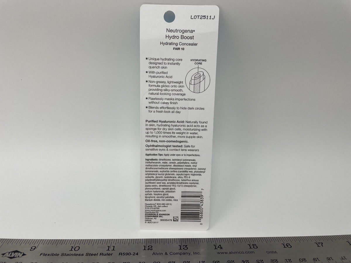 Hydro Boost Concealer by Neutrogena - Hydrating Face Concealer Fair 10 .12oz