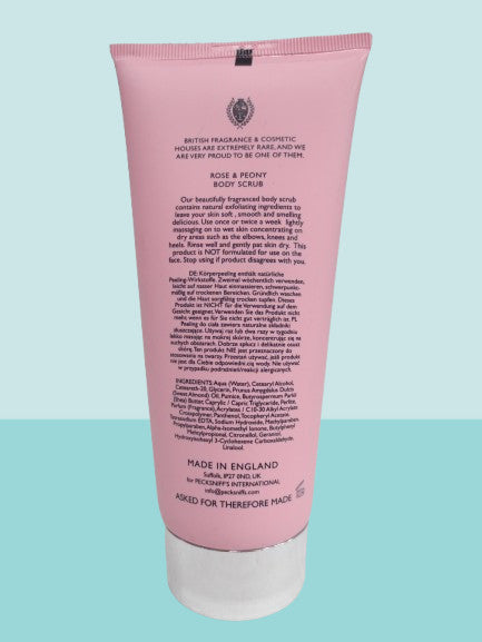 PECKSNIFF'S ENGLAND ROSE & PEONY BODY SCRUB 6.7 OZ LOT OF 2