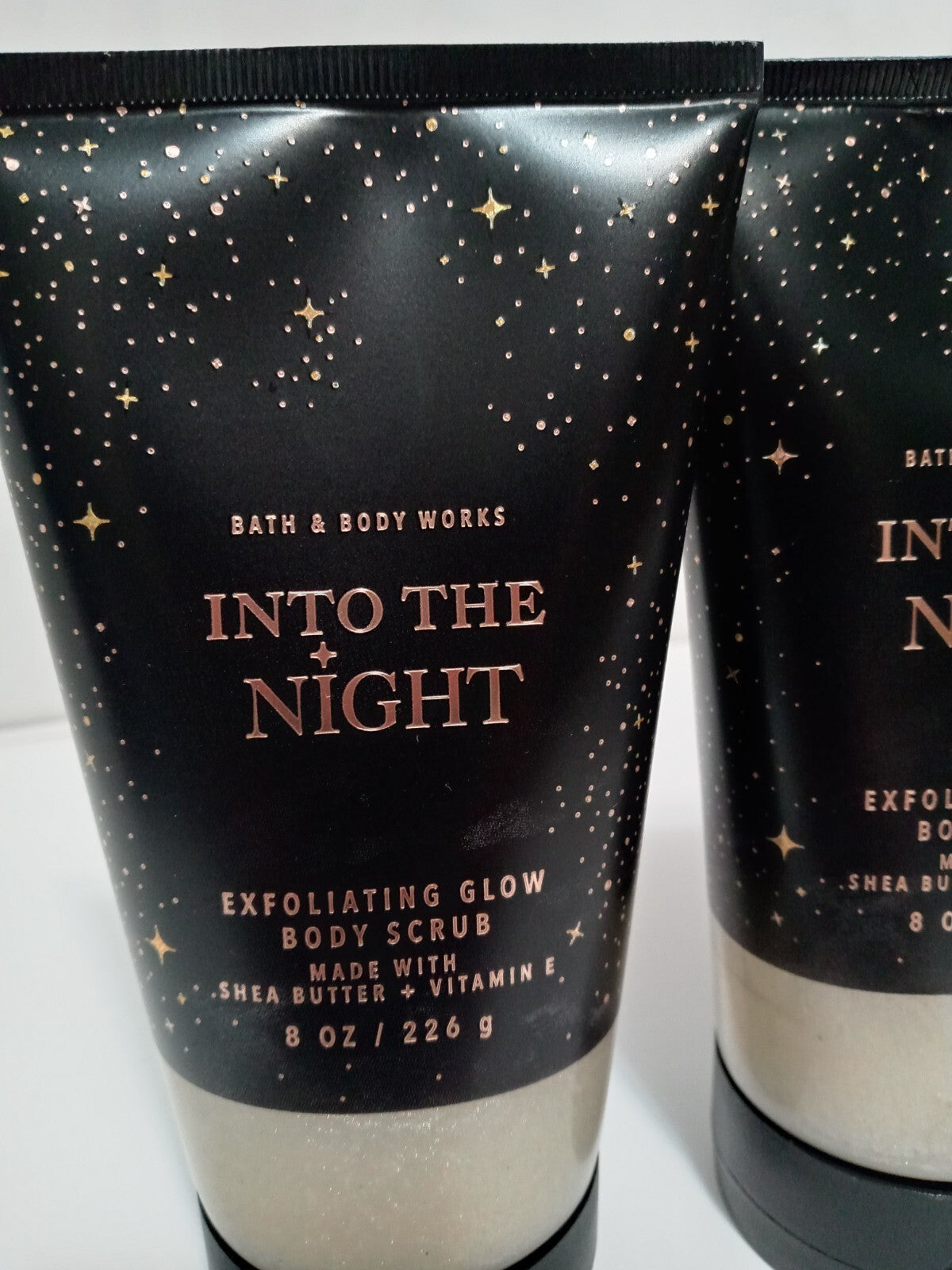 QTY 2 Bath Body Works Exfoliating Glow Scrub INTO THE NIGHT Tubes per