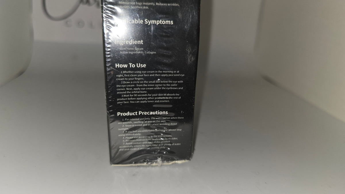 Eye Tightener Collagen Cream for Under Eye Bags & Wrinkles - Anti-Aging Skincare