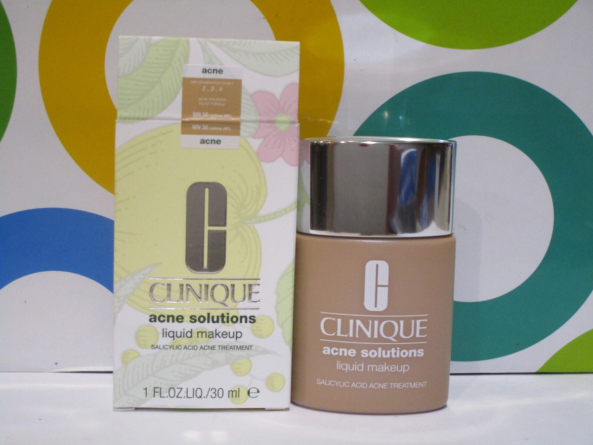 Clinique Acne Solutions Liquid Makeup WN56 Cashew 1 oz - Face Foundation