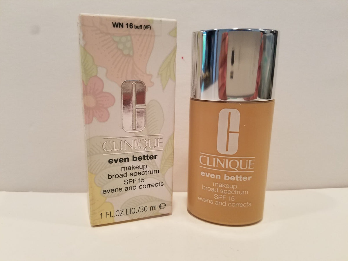 Clinique Even Better Makeup Foundation SPF 15 Buff - Face Correcting Foundation 1 oz