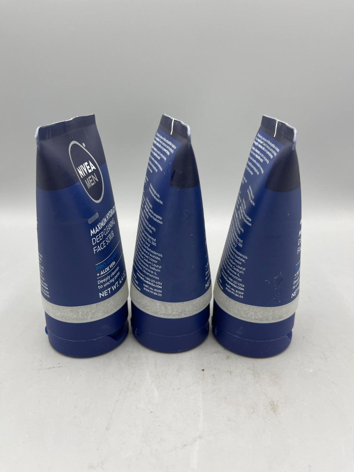 3 Pack Men’s Deep Cleansing Face Scrub for Maximum Hydration & Non-Drying