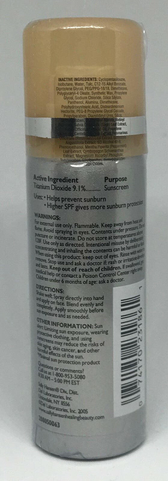 2 Pack Anti-Aging Face Makeup Airbrush Nude Tan 1 oz - Collectible