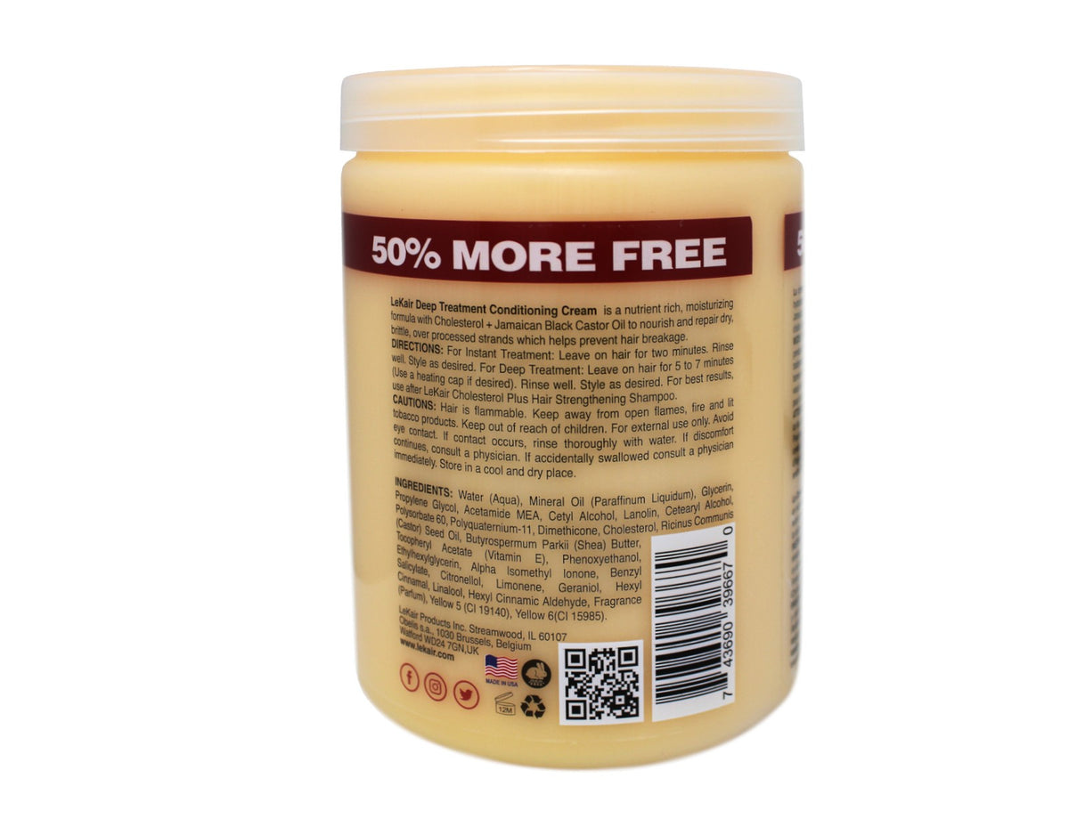 Deep Treatment Hair Conditioner with Cholesterol & Jamaican Black Castor Oil - 24 oz, Pack of 3