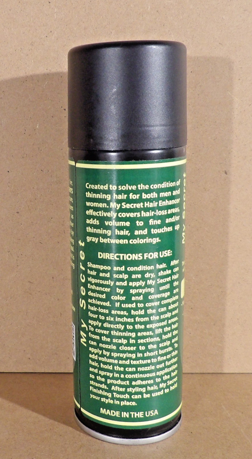 Hair Enhancer Spray Dark Brown 5 oz